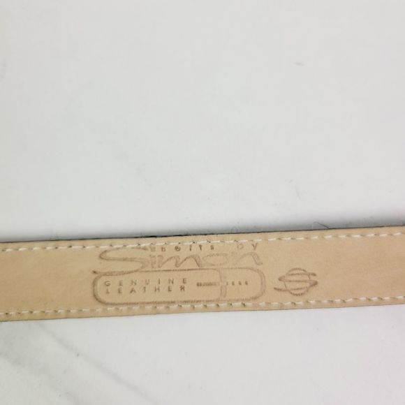 BB Simon Zebra print calf hair leather belt silver buckle - Picture 7 of 7